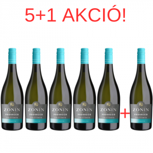 5+1 AKCIÓ! Zonin Prosecco Frizzante 0,75 l új design